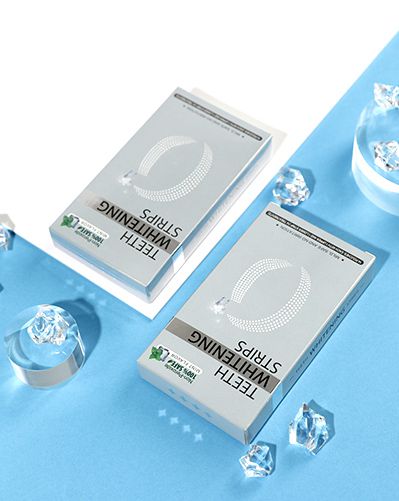 Bandes de blanchiment des dents sans peroxyde